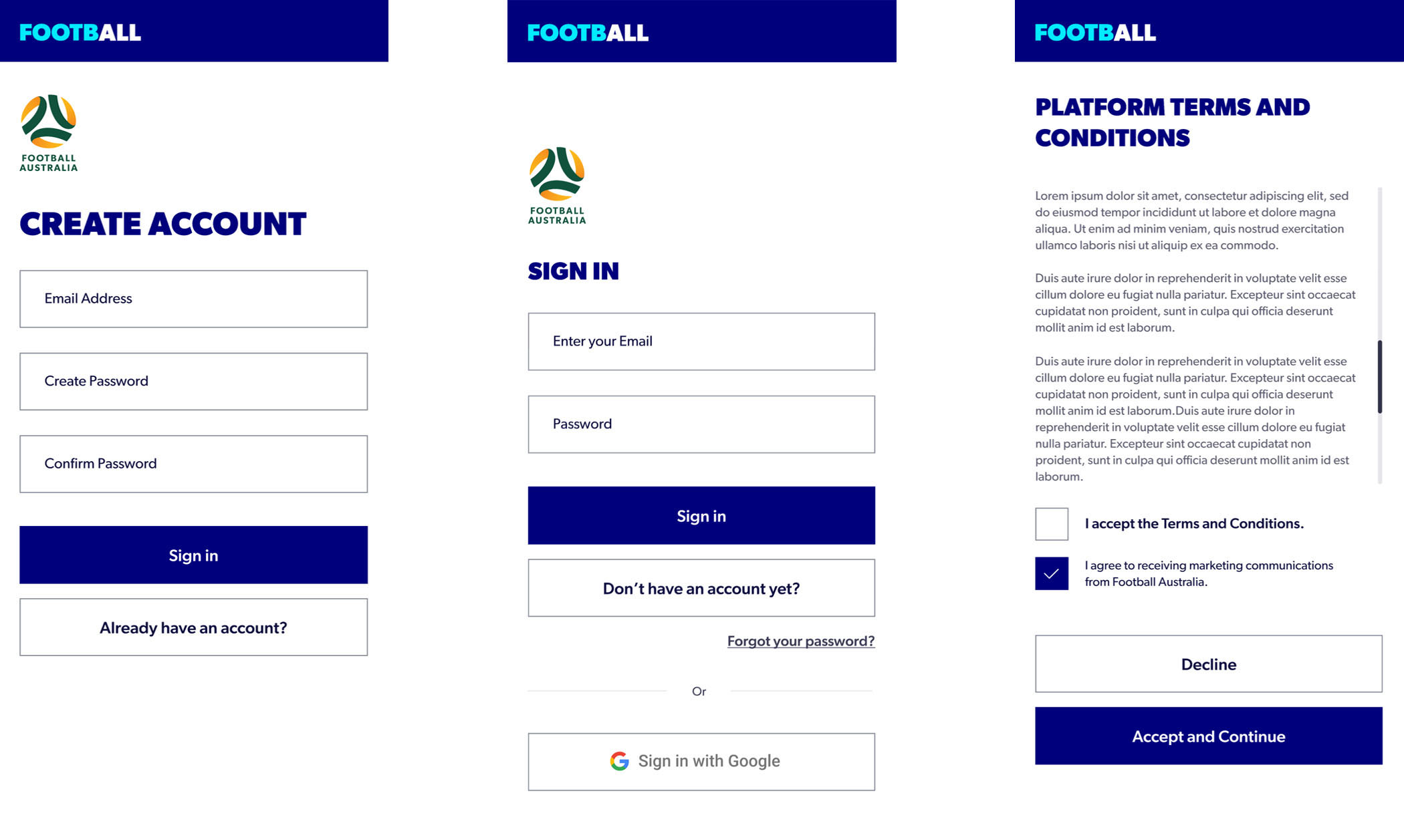 Football Australia - Screen 5